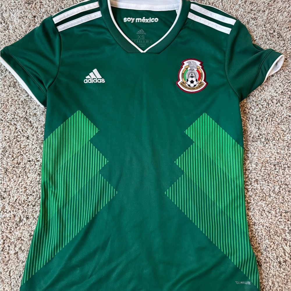 Adidas Green Mexico World Cup Soccer Jersey